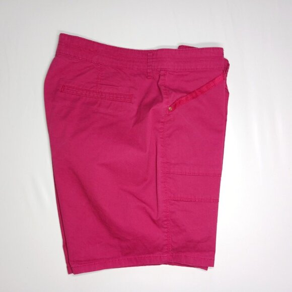 Lee 1889 Womens 14P Midrise Fit 8" Utility Bermuda Short Cranberry 14 Petite - Picture 3 of 9